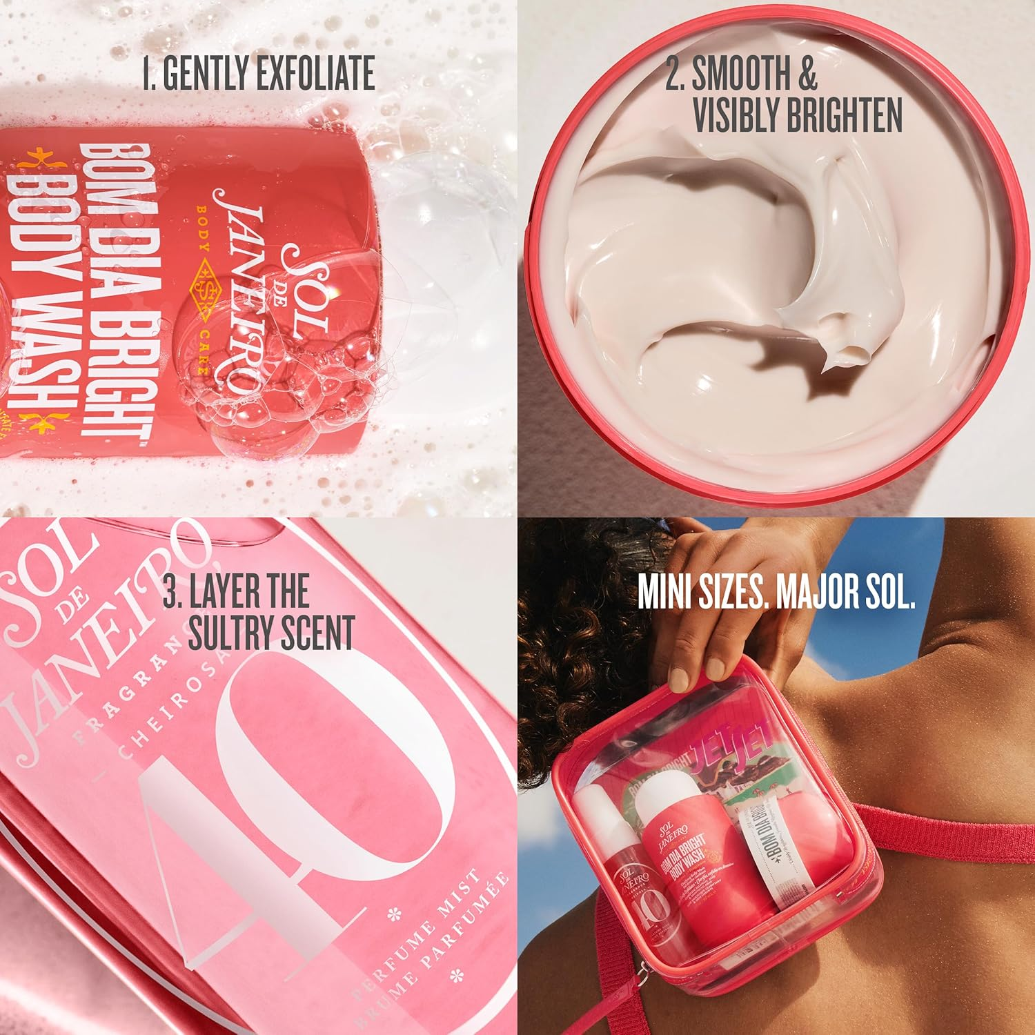 Sol de Janeiro Cheirosa '40 Bom Dia Bright Jet Set Travel Body Care Set Fandi Perfume