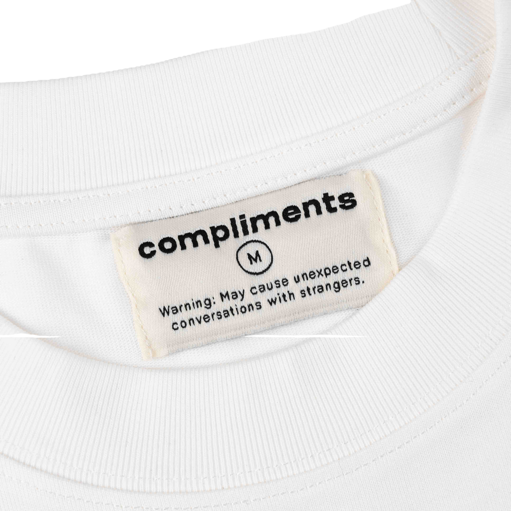 Compliments I Hope You Smile White Vintage Shirt Common Hype