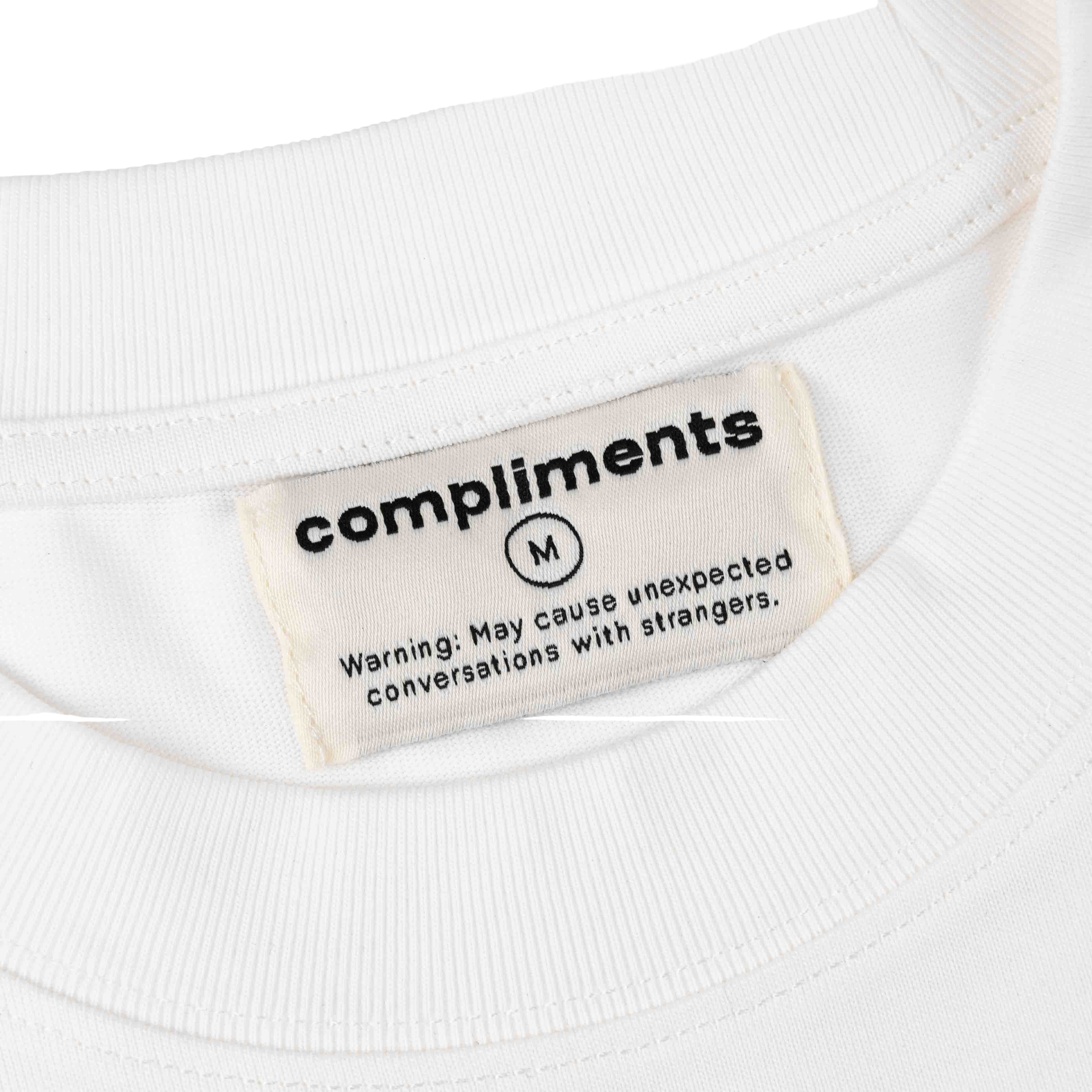 Compliments I Hope You Smile White Vintage Shirt Common Hype