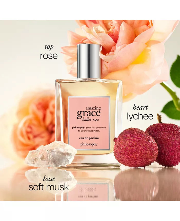 Philosophy Amazing Grace Ballet Rose Eau de Parfum Spray for Women - 2 oz Fandi Perfume