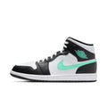 Jordan Nike Air 1 Mid Mens Shoes White/Green Glow-Black DQ8426 103 - Size 11.5 EasyOptionXY