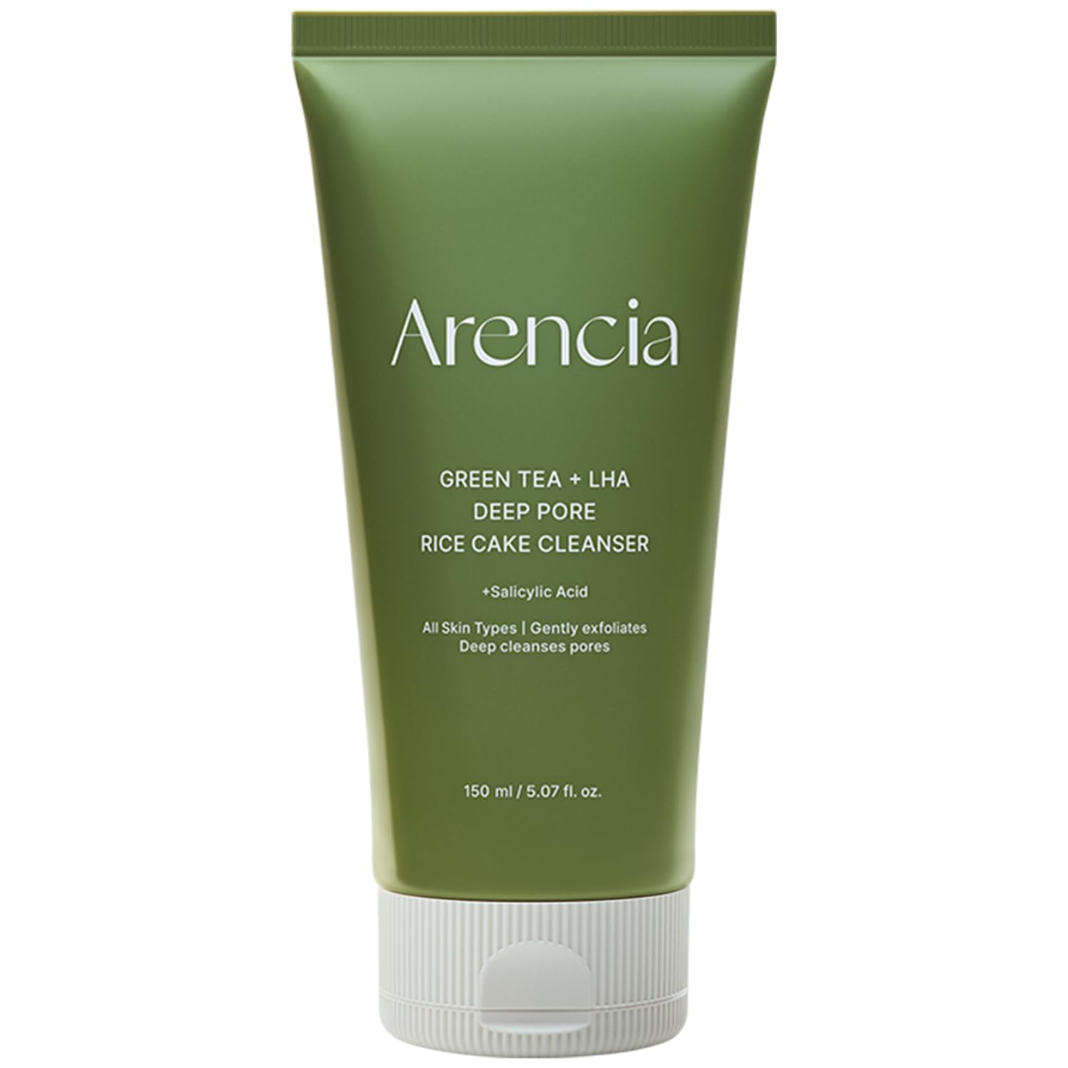 Arencia Green Tea + LHA Deep Pore Rice Cake Cleanser AsiaBeautyMall