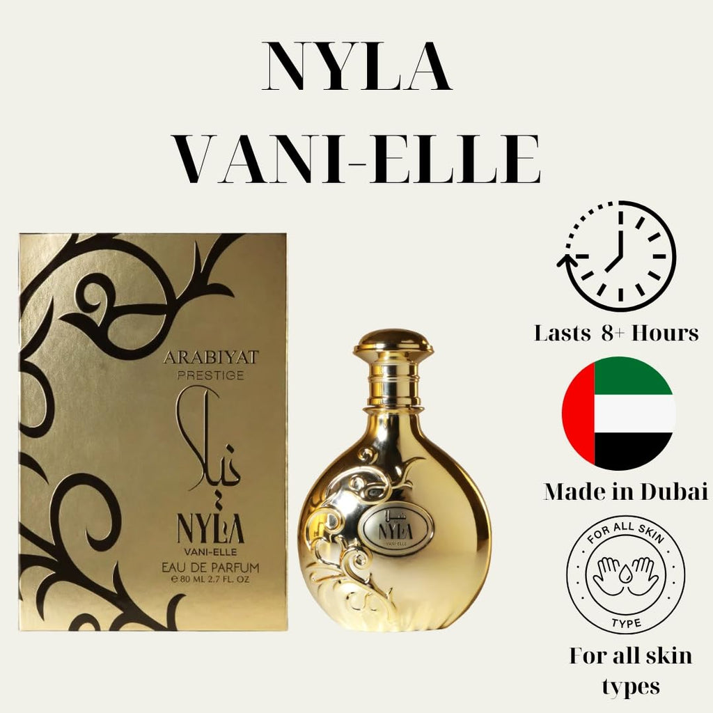 Arabiyat Prestige Nyla Vani-Elle Eau de Parfum 80ml Fandi Perfume