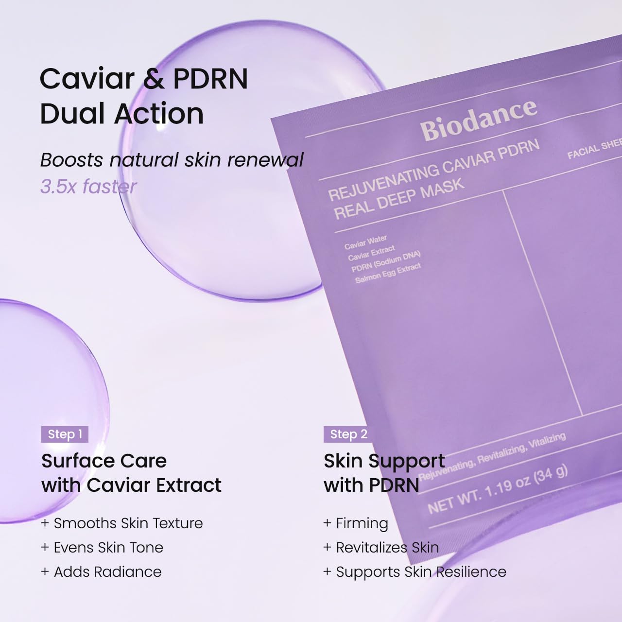 Biodance Rejuvenating Caviar PDRN Real Deep Mask AsiaBeautyMall