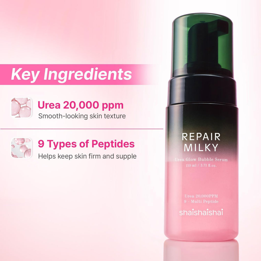 Shaishaishai Repair Milky Urea Glow Bubble Serum AsiaBeautyMall