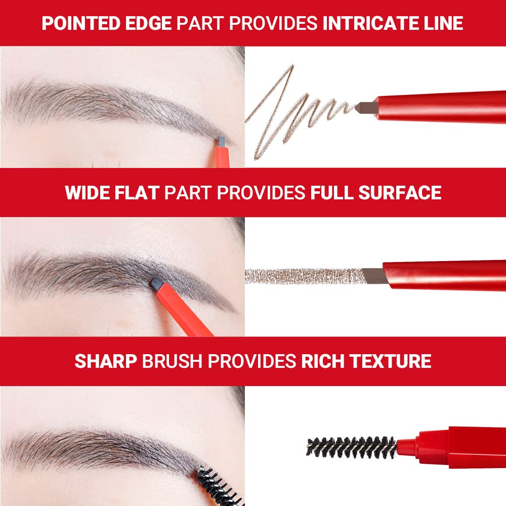 espoir The Brow Balance Pencil - Ash Brown AsiaBeautyMall