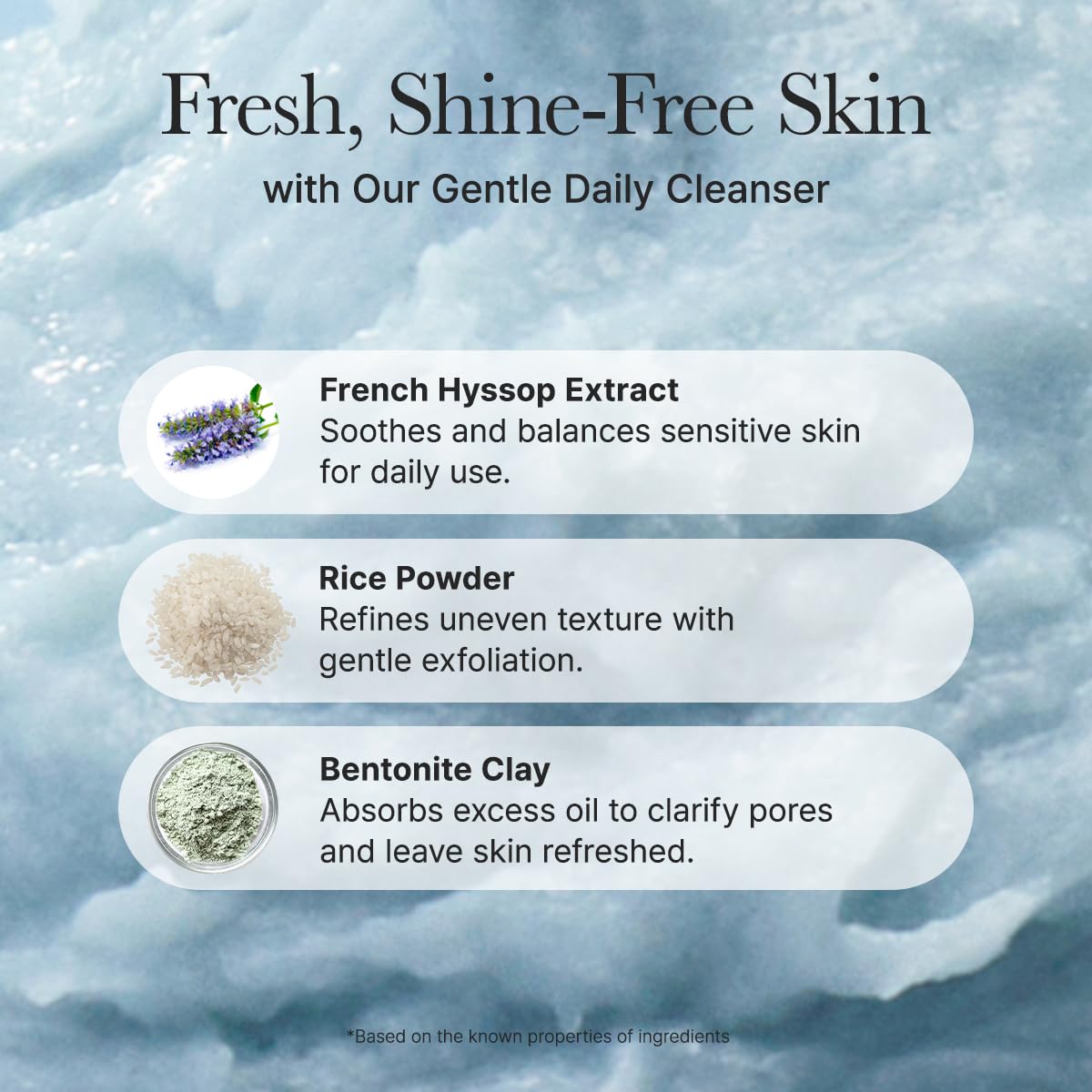 Arencia Fresh Blue Hyssop Rice Mochi Cleanser AsiaBeautyMall
