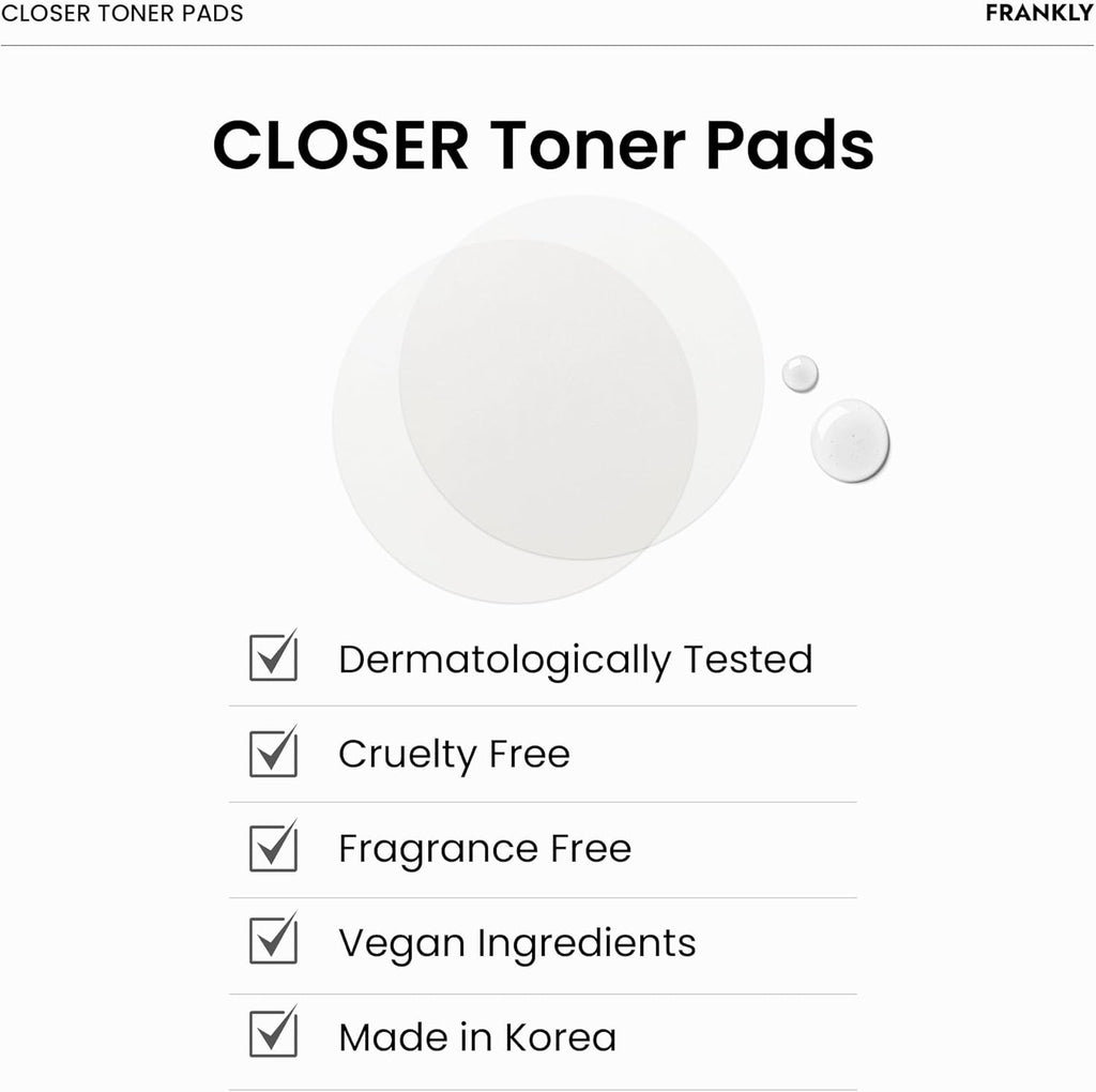 Frankly Closer Pore Tightening Toner Pads AsiaBeautyMall