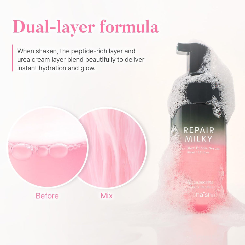 Shaishaishai Repair Milky Urea Glow Bubble Serum AsiaBeautyMall