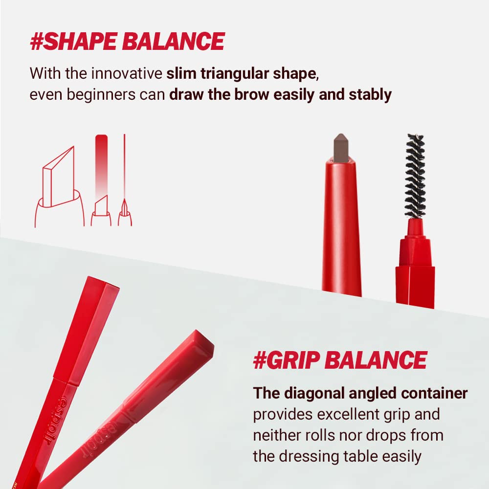 espoir The Brow Balance Pencil - Ash Brown AsiaBeautyMall