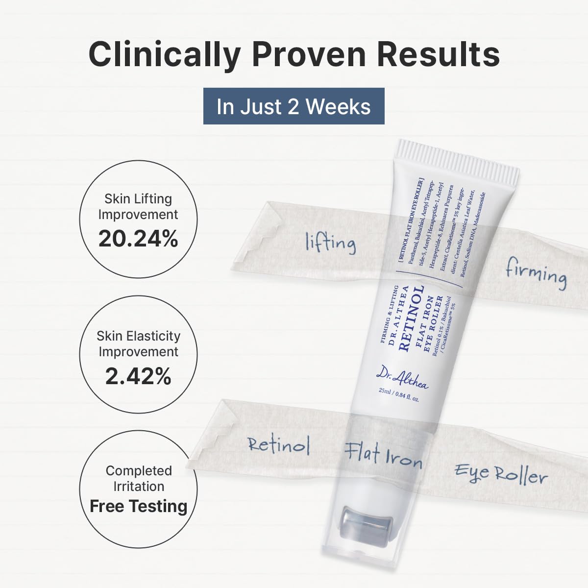 Dr. Althea Retinol Flat Iron Eye Roller AsiaBeautyMall