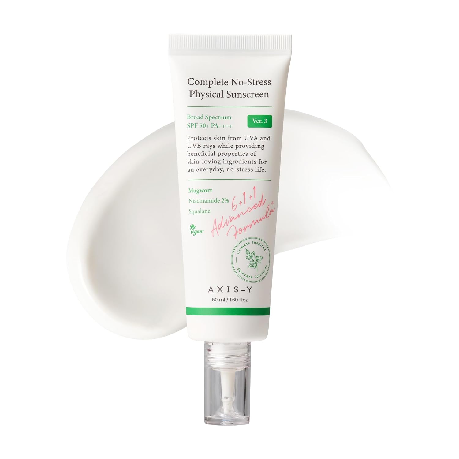 AXIS-Y Complete No-Stress Physical Sunscreen SPF50+ PA++++ AsiaBeautyMall