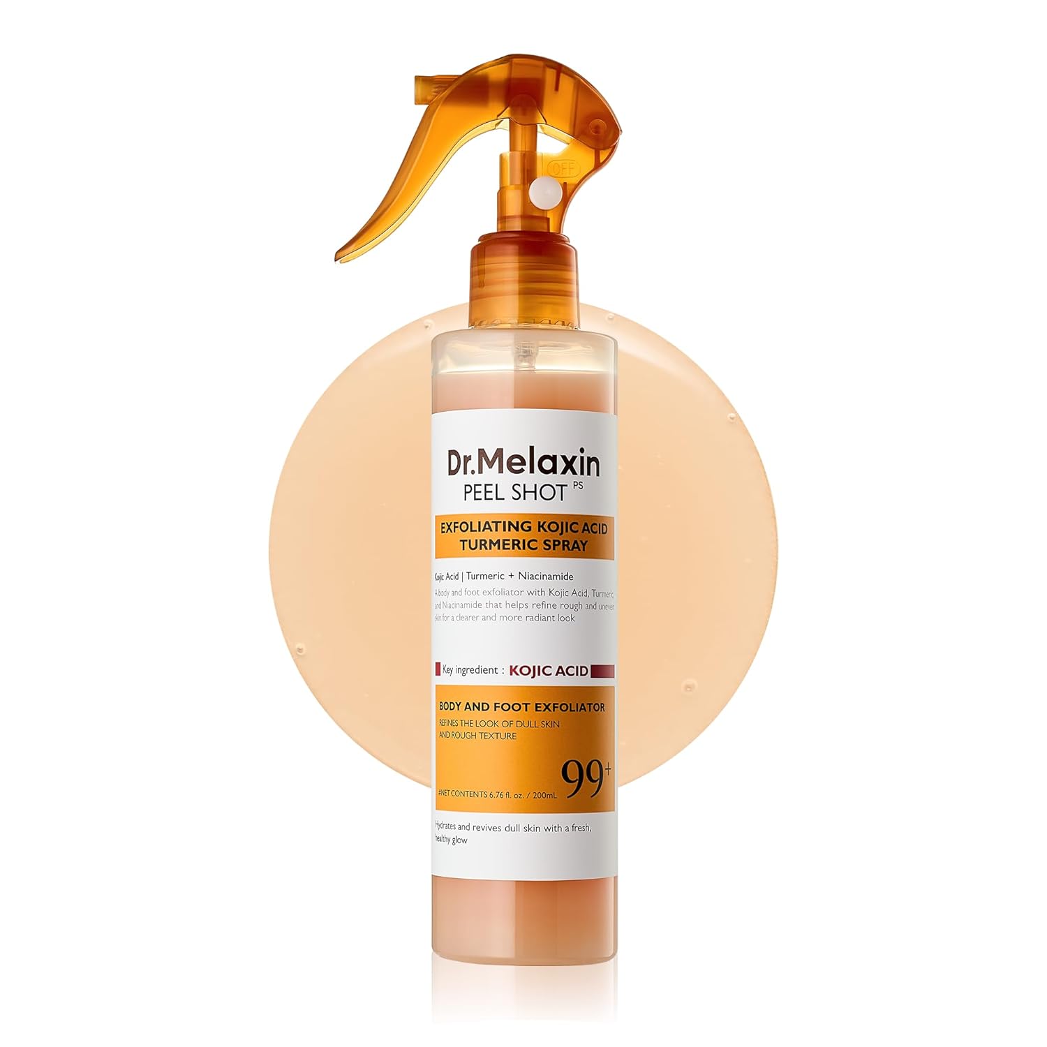 Dr. Melaxin Peel Shot Exfoliating Kojic Acid Turmeric Spray AsiaBeautyMall