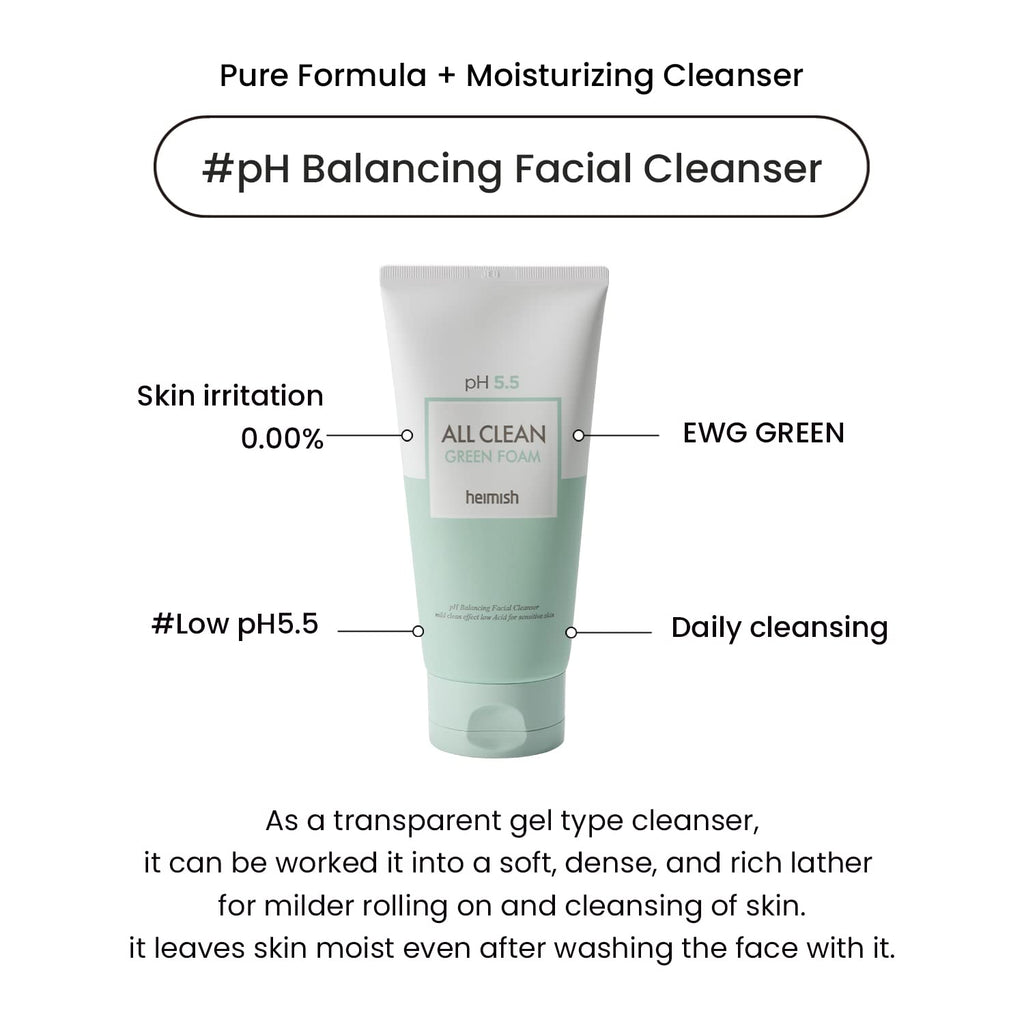 Heimish All Clean Green Foam AsiaBeautyMall