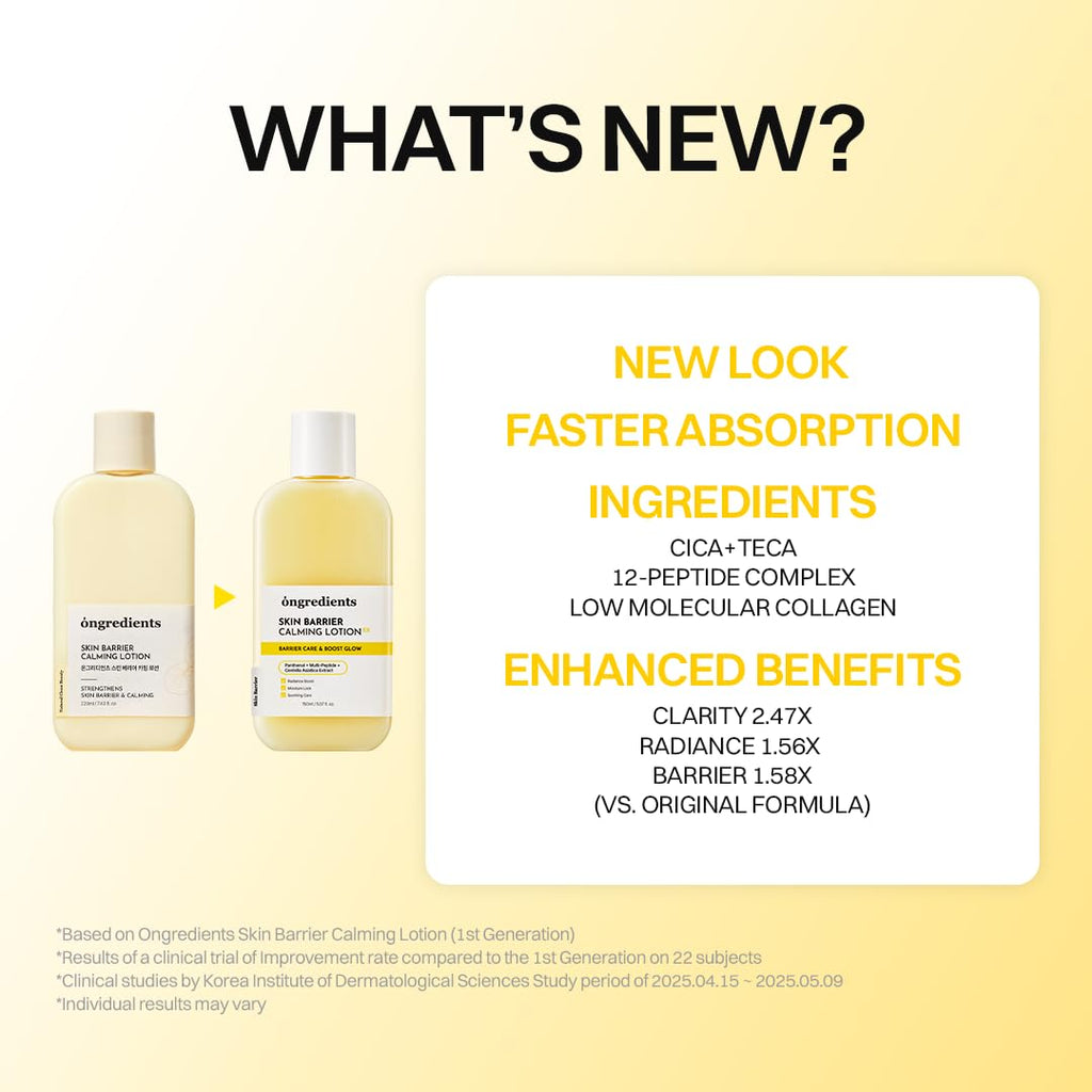ongredients Skin Barrier Calming Lotion Barrier Care & Boost Glow AsiaBeautyMall