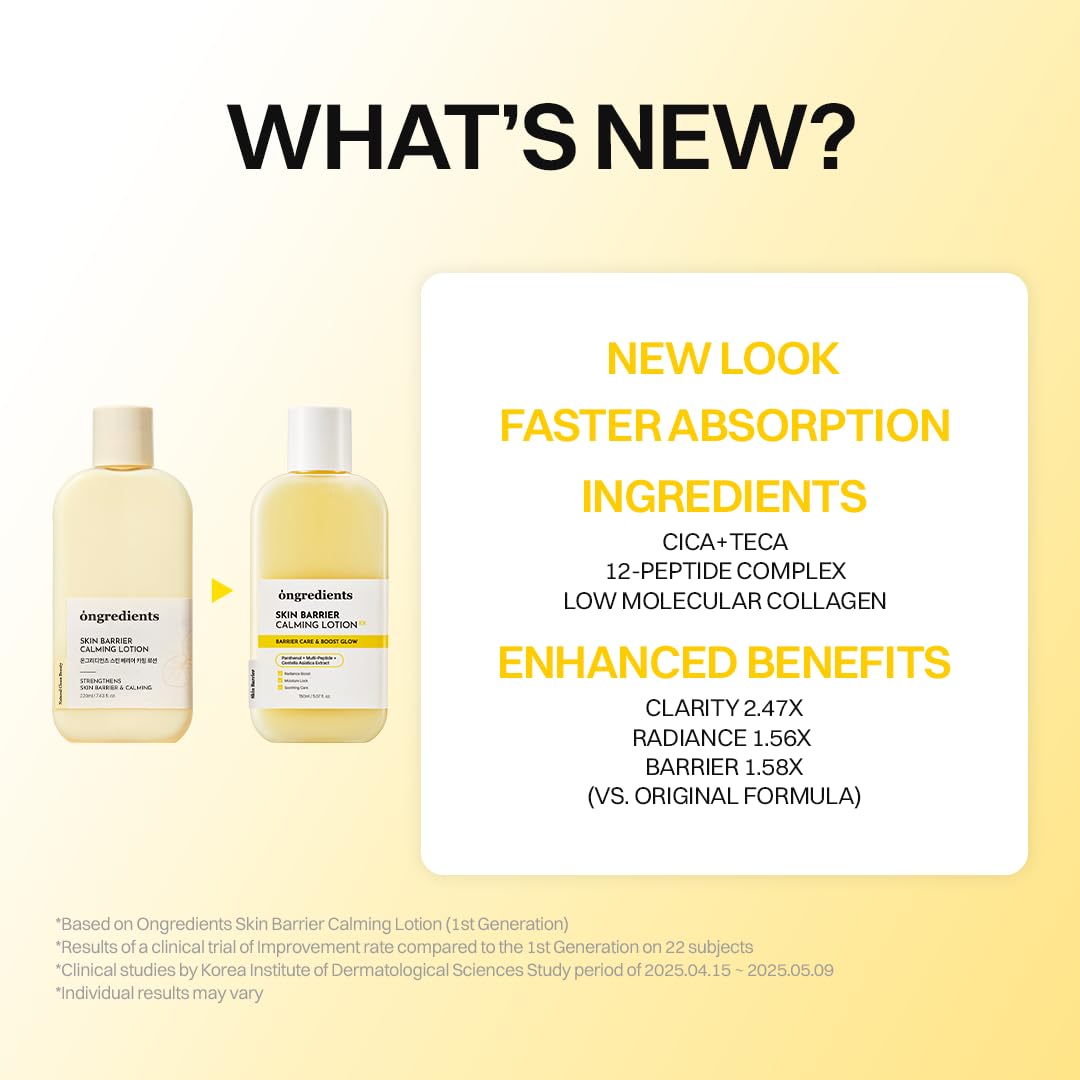 ongredients Skin Barrier Calming Lotion Barrier Care & Boost Glow AsiaBeautyMall