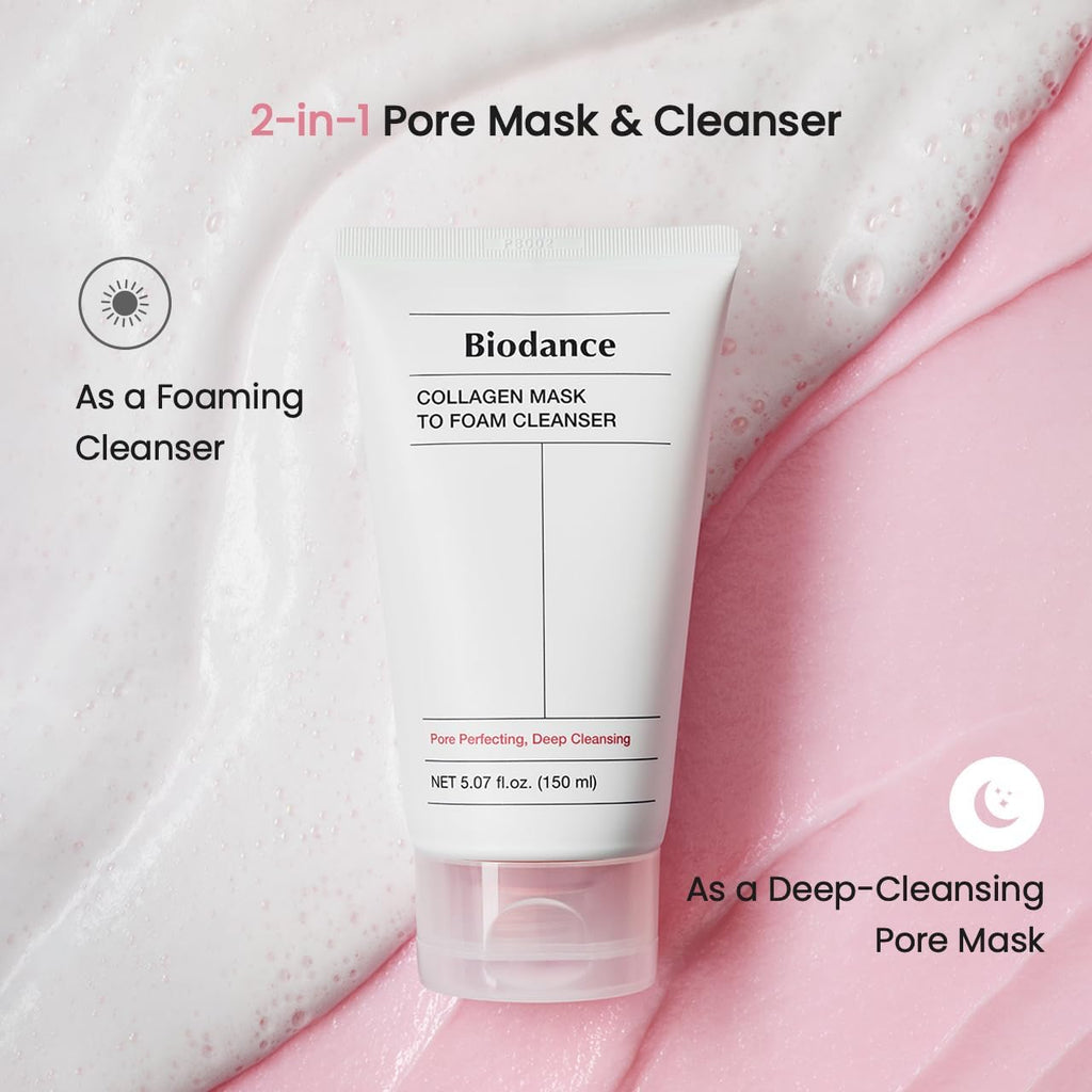 Biodance Collagen Mask To Foam Cleanser AsiaBeautyMall