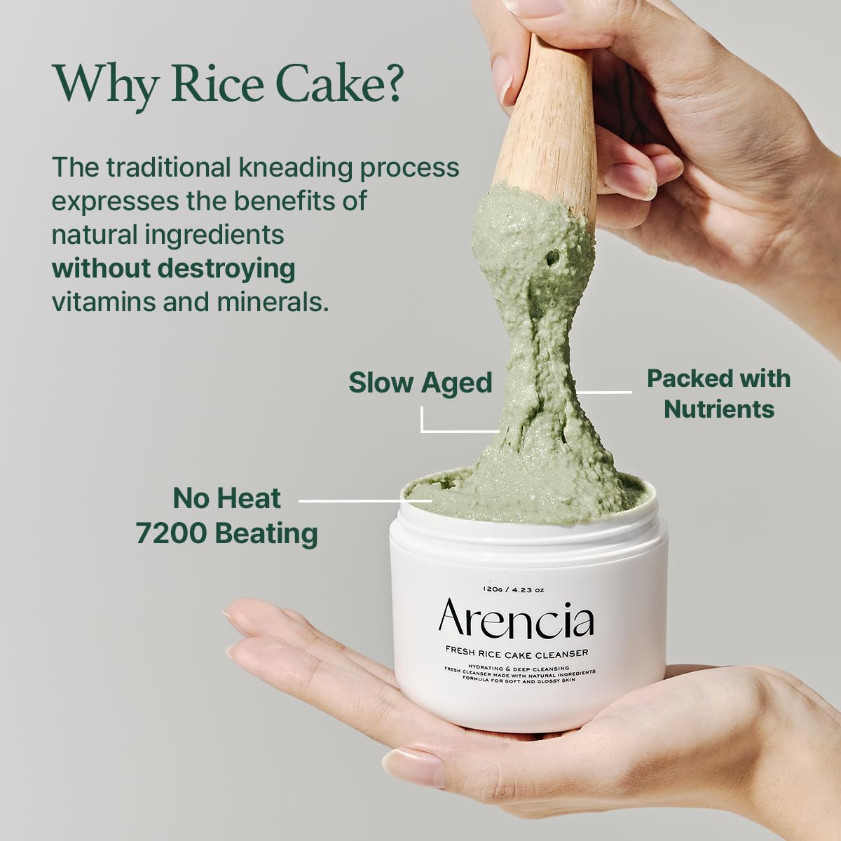 Arencia Fresh Green Rich Mochi Cleanser AsiaBeautyMall
