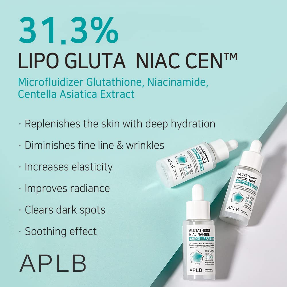 APLB Glutathione Niacinamide Ampoule Serum AsiaBeautyMall