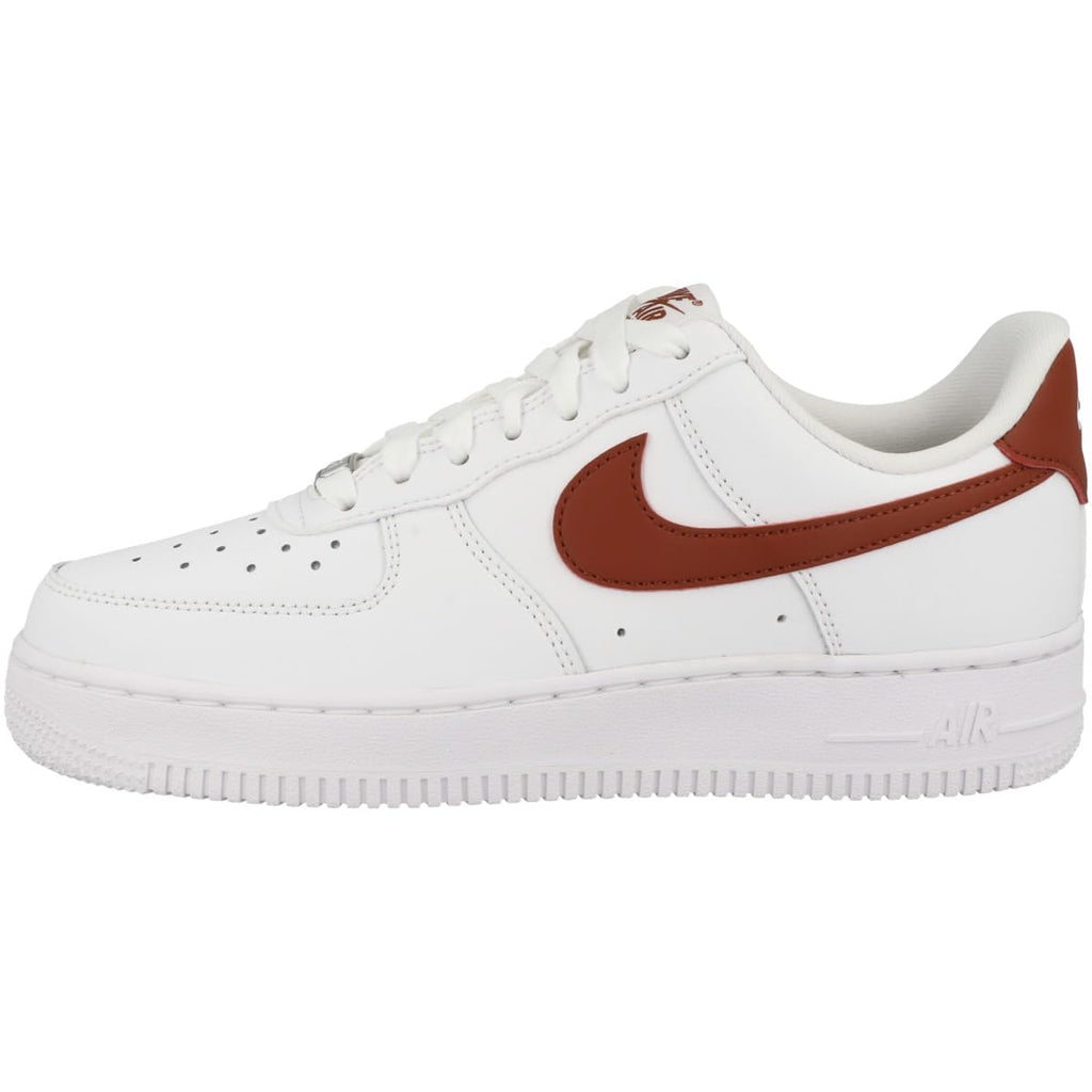 NIKE Air Force 1 Low Rugged Orange Womens Lifestyle Shoes (White/Orange) 7 EasyOptionXY