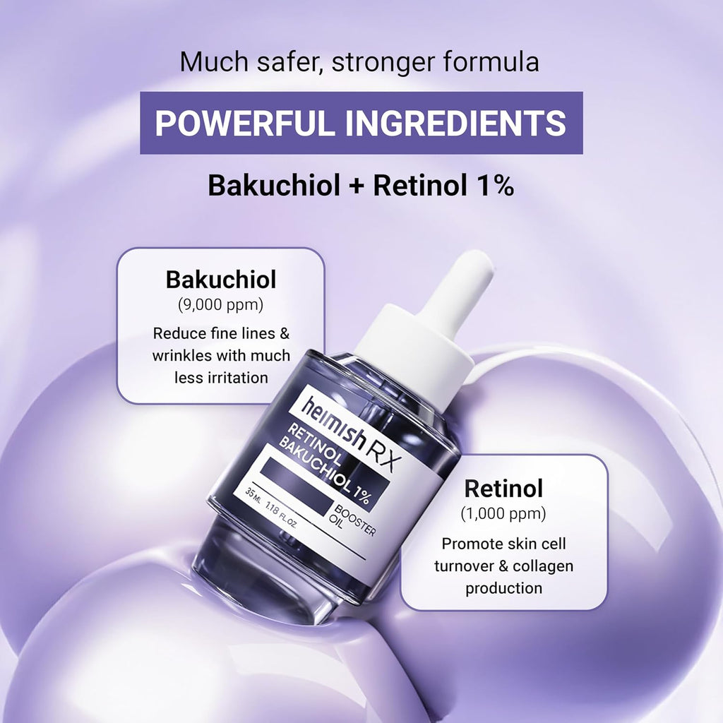 Heimish RX Retinol Bakuchiol 1% Booster Oil AsiaBeautyMall