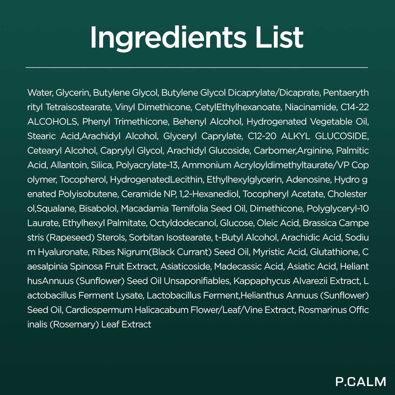 P.CALM Cato Cream AsiaBeautyMall