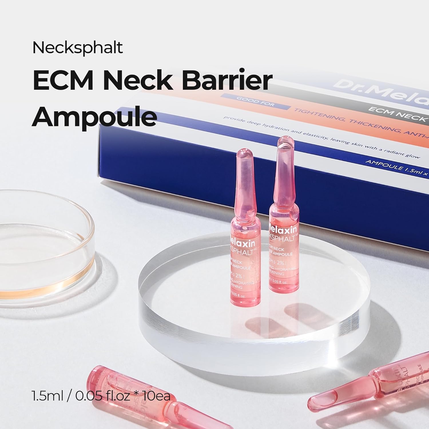 Dr. Melaxin Necksphalt ECM Neck Barrier Ampoule AsiaBeautyMall