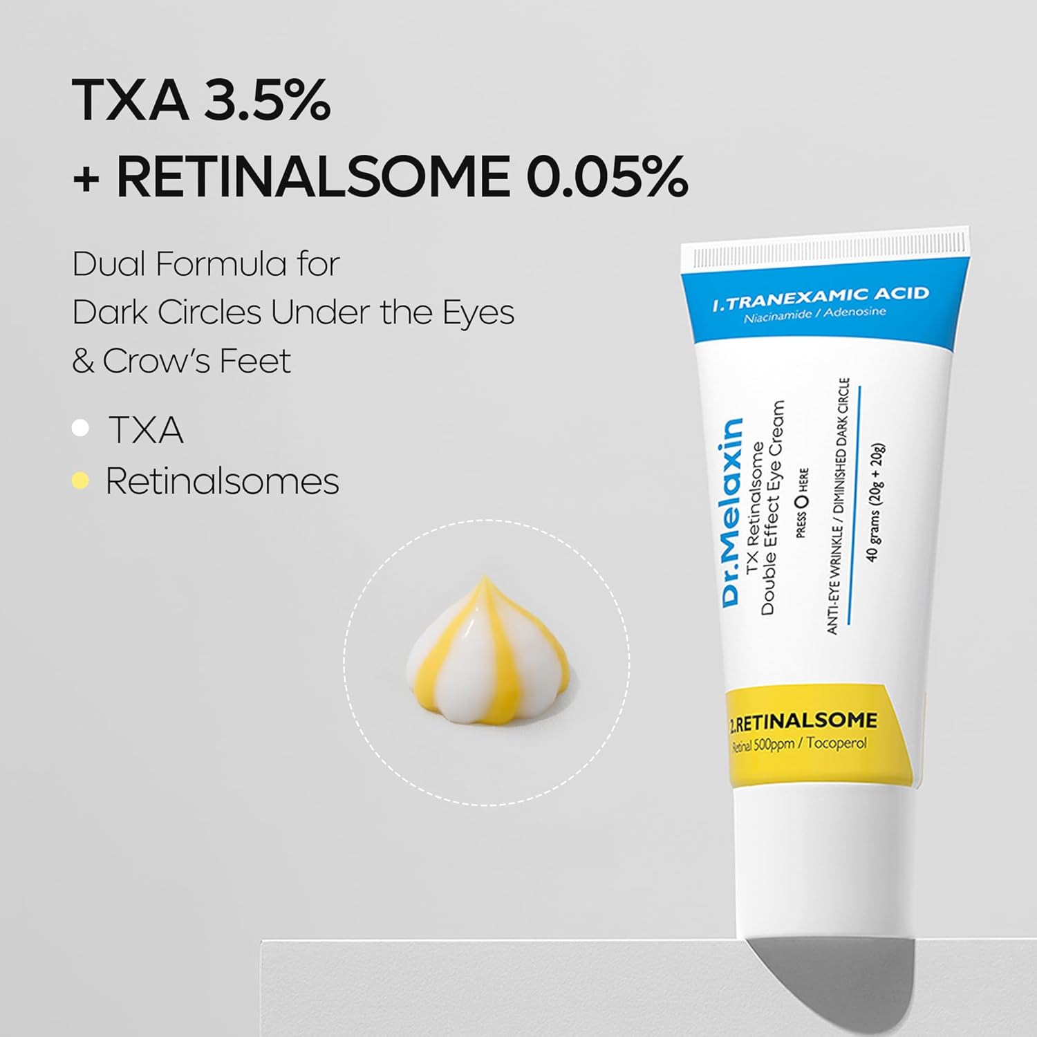 Dr. Melaxin TX Retinalsome Double Effect Eye Cream AsiaBeautyMall