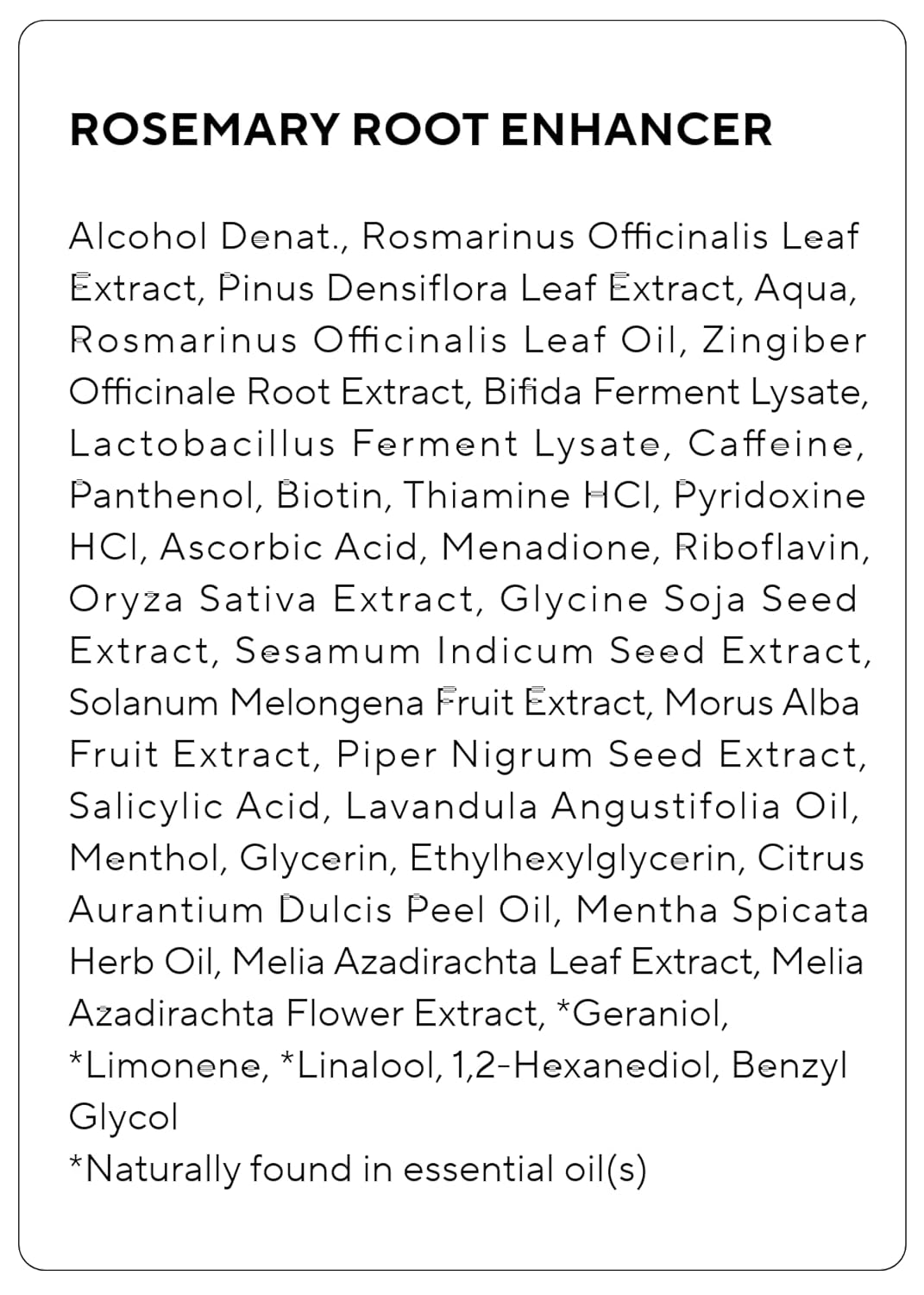 AROMATICA Rosemary Root Enhancer AsiaBeautyMall