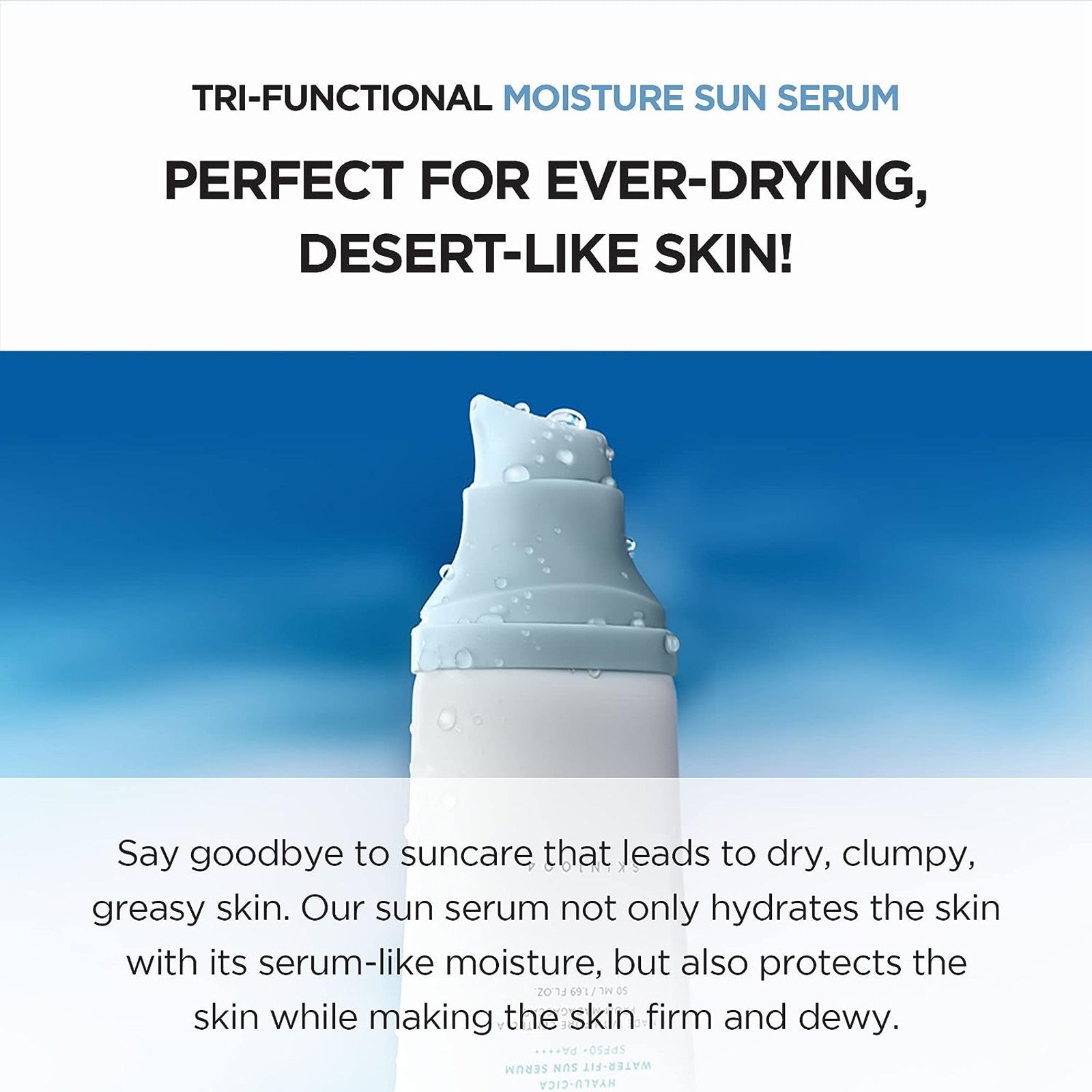 SKIN1004 Madagascar Centella Hyalu-Cica Water-Fit Sun Serum SPF50+ PA++++ AsiaBeautyMall