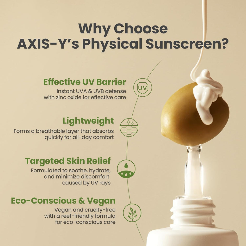 AXIS-Y Complete No-Stress Physical Sunscreen SPF50+ PA++++ AsiaBeautyMall