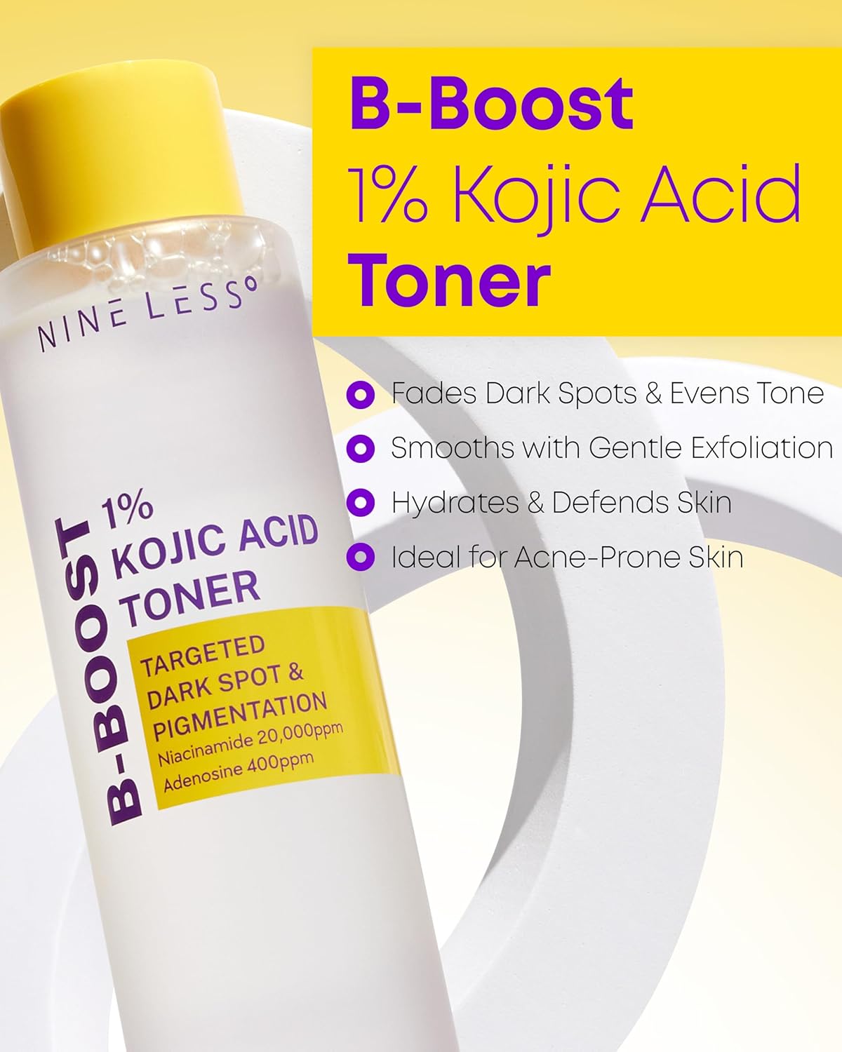 NINELESS B-Boost 1% Kojic Acid Toner AsiaBeautyMall