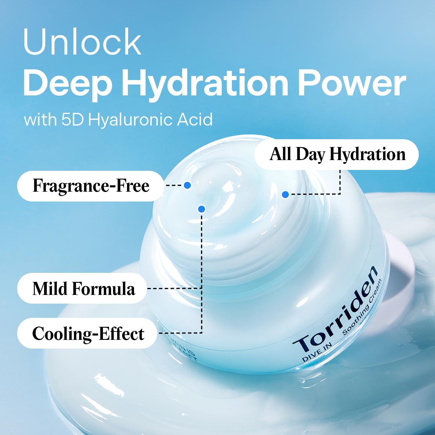 Torriden Dive In Low Molecular Hyaluronic Acid Soothing Cream AsiaBeautyMall