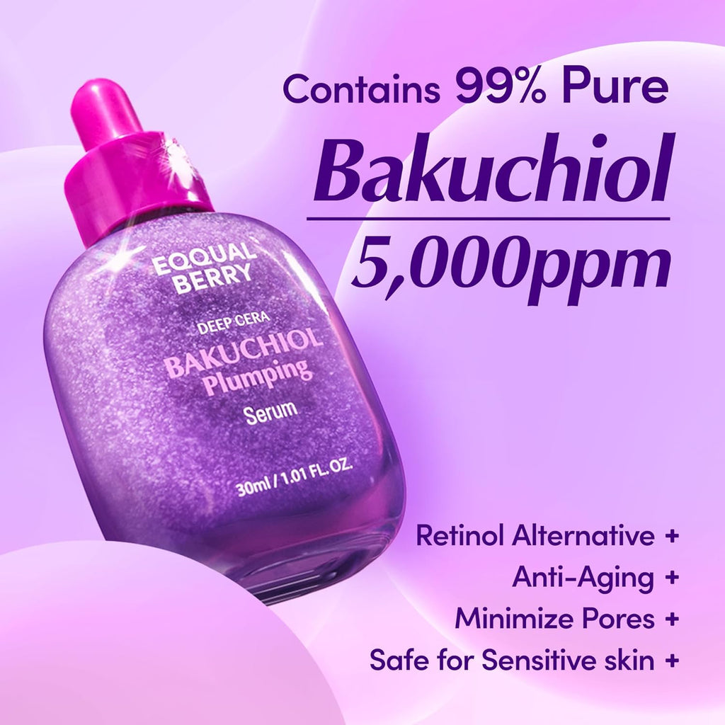 EQQUALBERRY Deep Cera Bakuchiol Plumping Serum AsiaBeautyMall