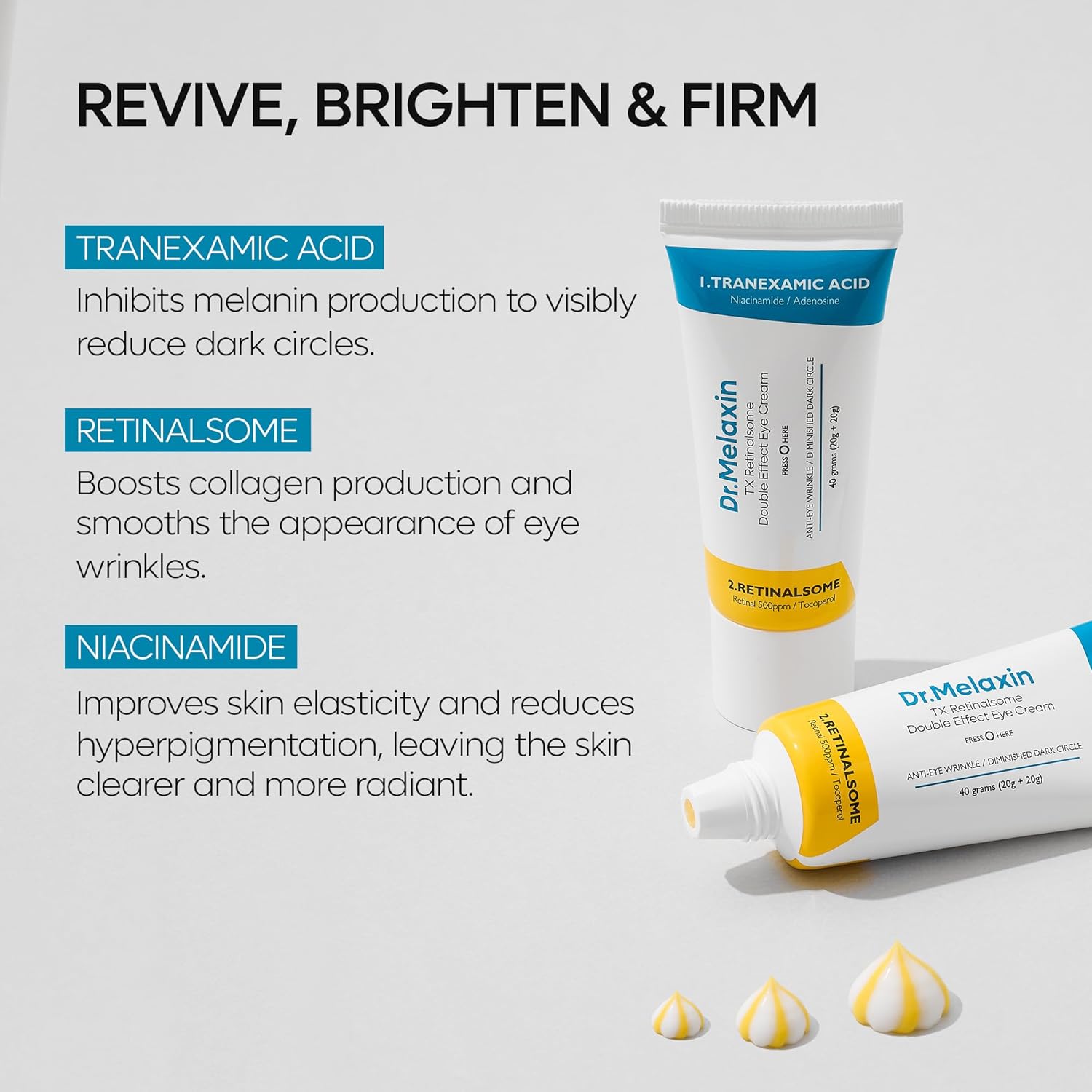 Dr. Melaxin TX Retinalsome Double Effect Eye Cream AsiaBeautyMall