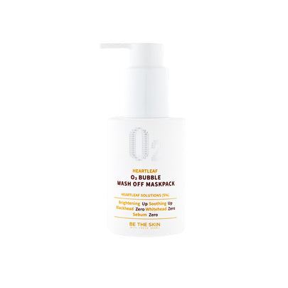 Be The Skin Heartleaf O2 Bubble Wash Off Mask Pack AsiaBeautyMall