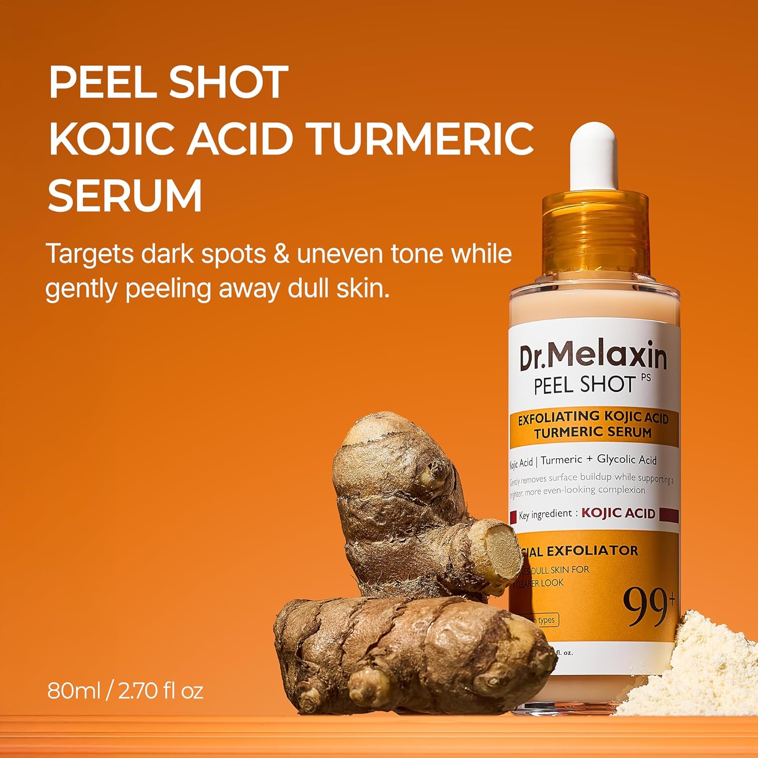 Dr. Melaxin Peel Shot Exfoliating Kojic Acid Turmeric Serum AsiaBeautyMall