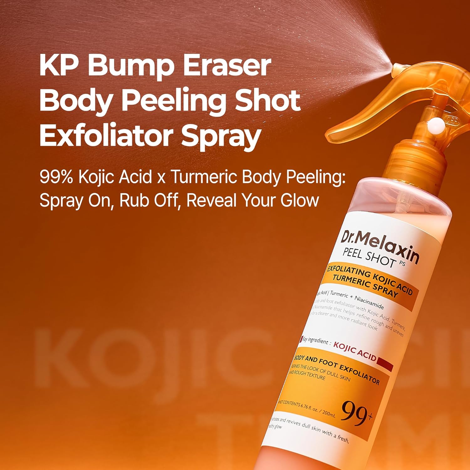 Dr. Melaxin Peel Shot Exfoliating Kojic Acid Turmeric Spray AsiaBeautyMall