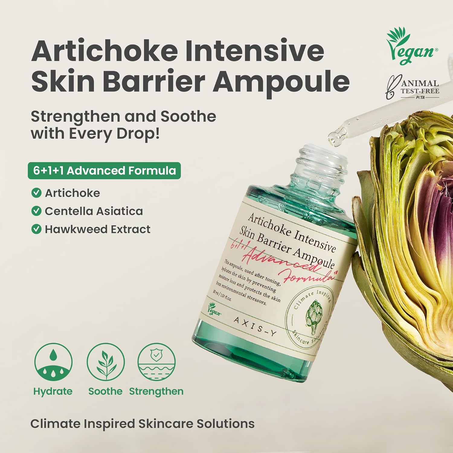 AXIS-Y Artichoke Intensive Skin Barrier Ampoule AsiaBeautyMall
