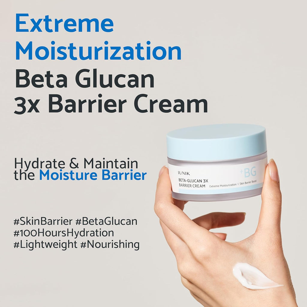 IUNIK Beta-Glucan 3X Barrier Cream AsiaBeautyMall