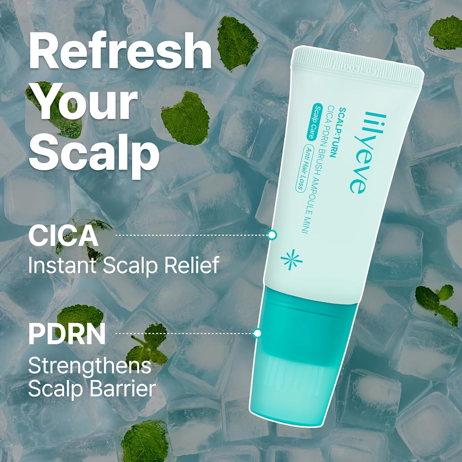 Lilyeve Scalp:Turn CICA PDRN Brush Ampoule AsiaBeautyMall