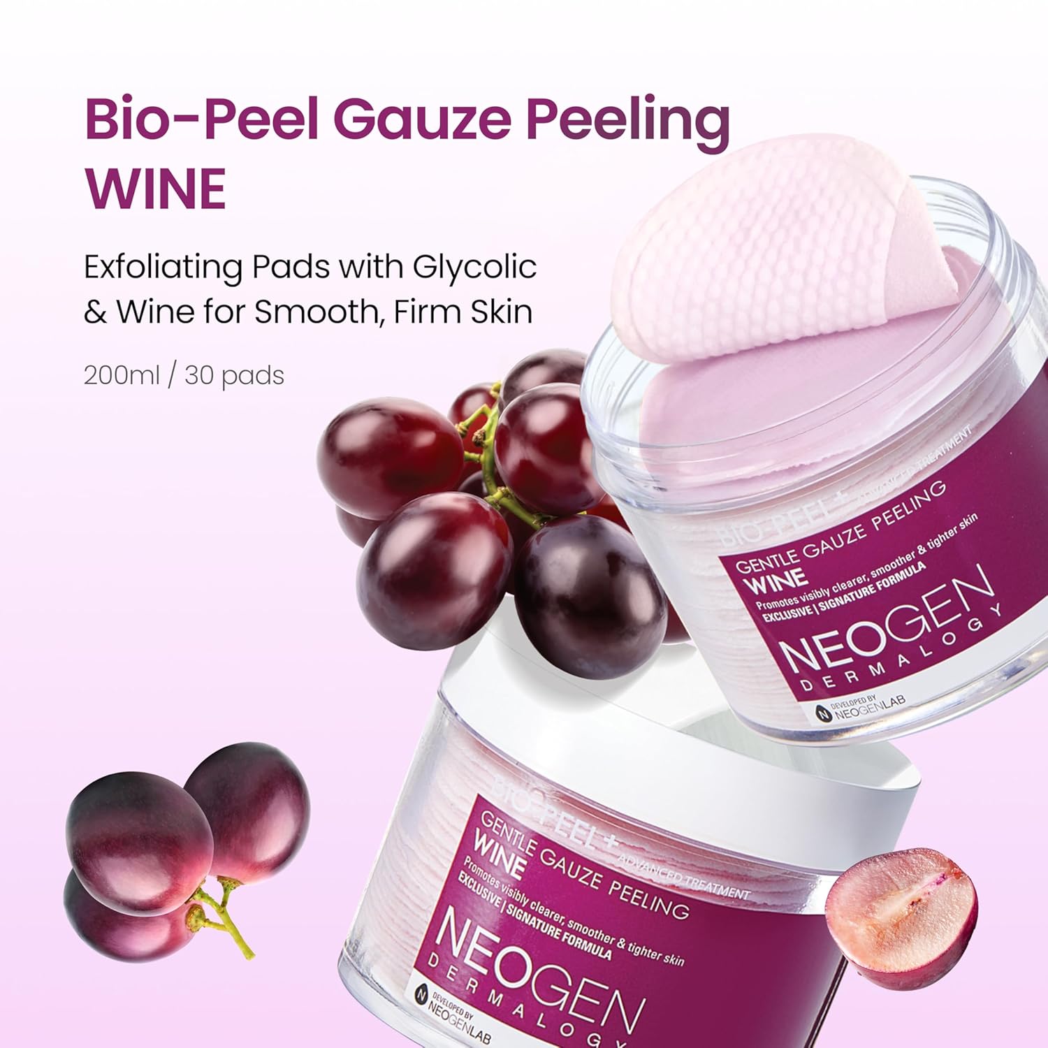 NEOGEN Dermalogy Bio-Peel Gauze Peeling Wine AsiaBeautyMall