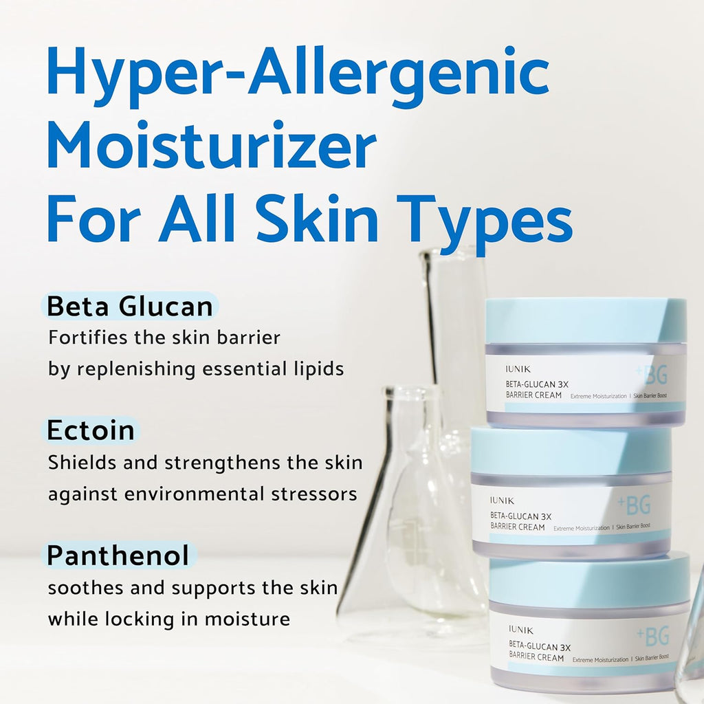 IUNIK Beta-Glucan 3X Barrier Cream AsiaBeautyMall