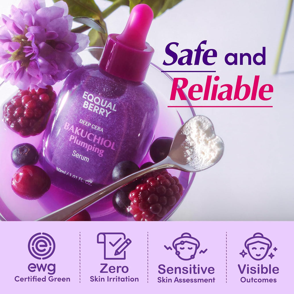 EQQUALBERRY Deep Cera Bakuchiol Plumping Serum AsiaBeautyMall