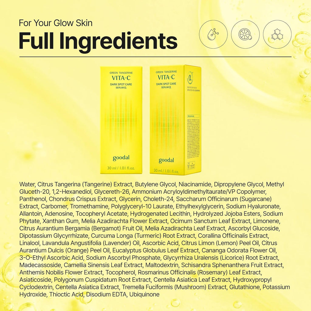 Goodal Green Tangerine Vitamin C Dark Spot Serum Alpha AsiaBeautyMall