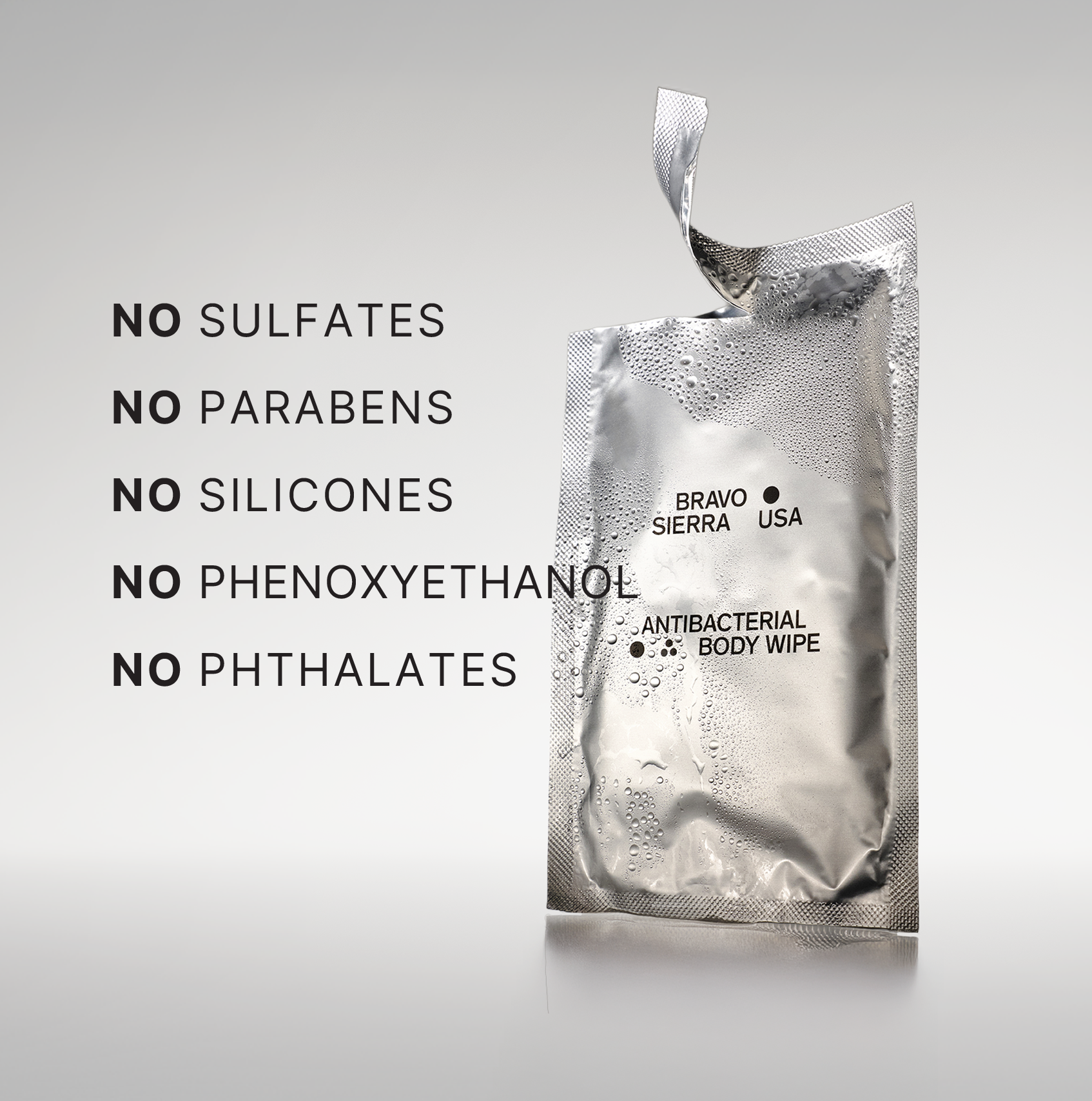 ANTIBACTERIAL BODY WIPES Bravo Sierra