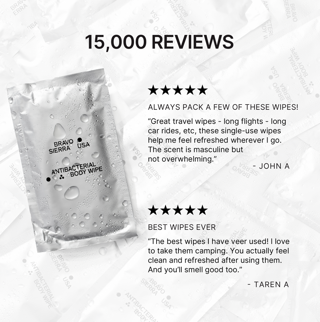 ANTIBACTERIAL BODY WIPES Bravo Sierra