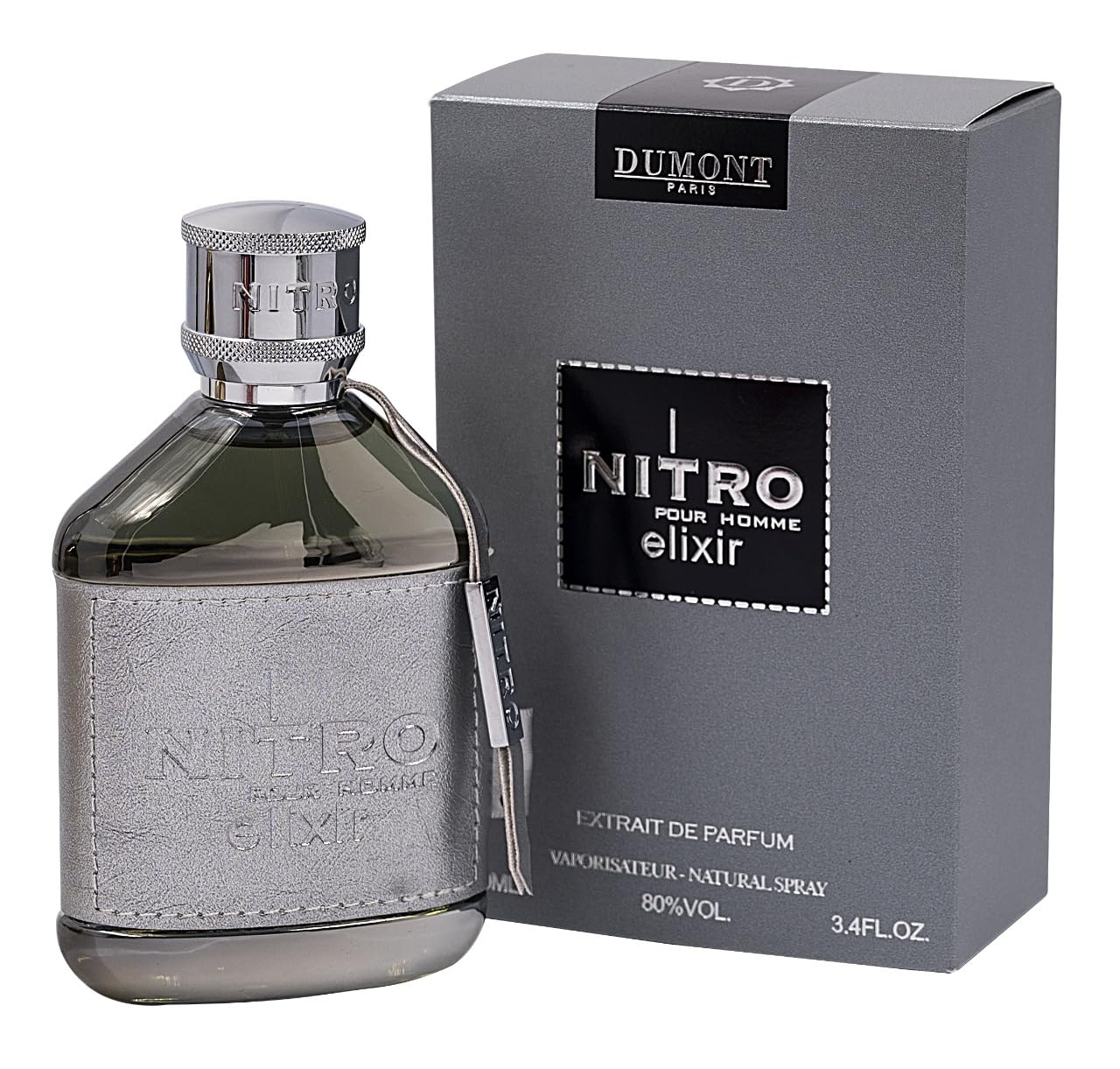 Dumont Nitro Elixir Pour Homme Extrait de Parfum 3.4 oz Fandi Perfume