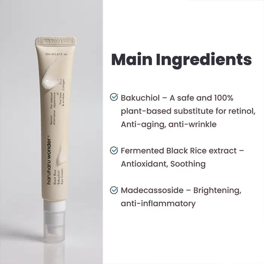 Haruharu Wonder Black Rice Bakuchiol Eye Cream AsiaBeautyMall
