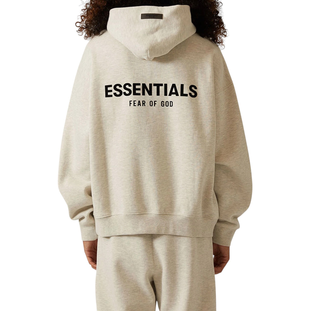 Fear of God Essentials Kids Essentials Hoodie 'Light Oatmeal' Sonnys